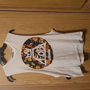 Manhead, size m, white Fall Out Boy band tank top